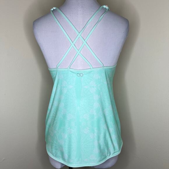 Calia by Carrie Underwood Tank Top SMALL Mint Havana Boho Strappy Athletic NEW - Picture 4 of 10
